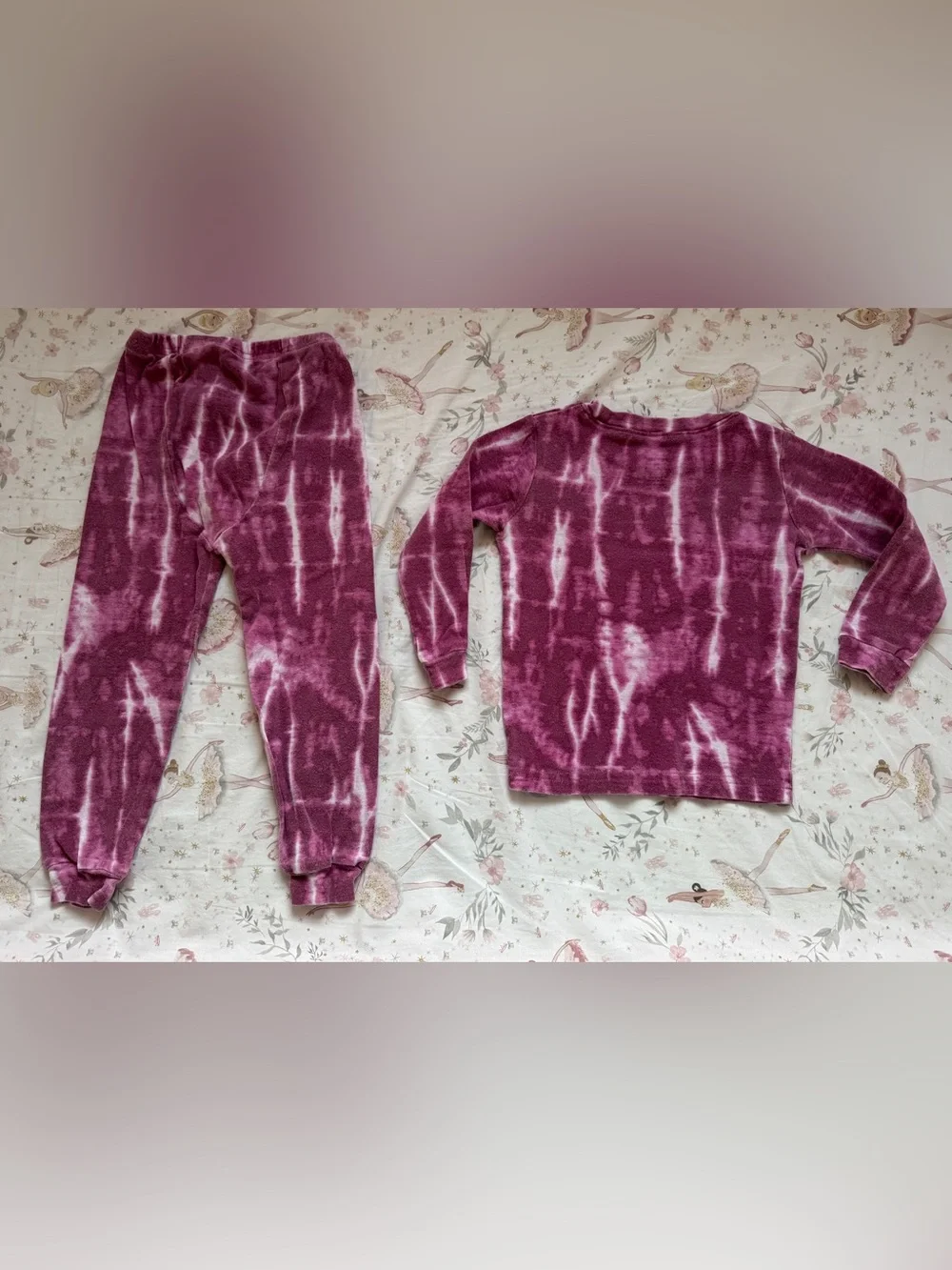 Vaenait Baby Bundle of 3 Girls 3T Cotton Pajamas Tie Dye Long Sleeve Lot